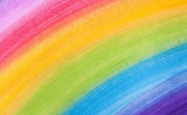 toutes les couleurs de l'arc en ciel