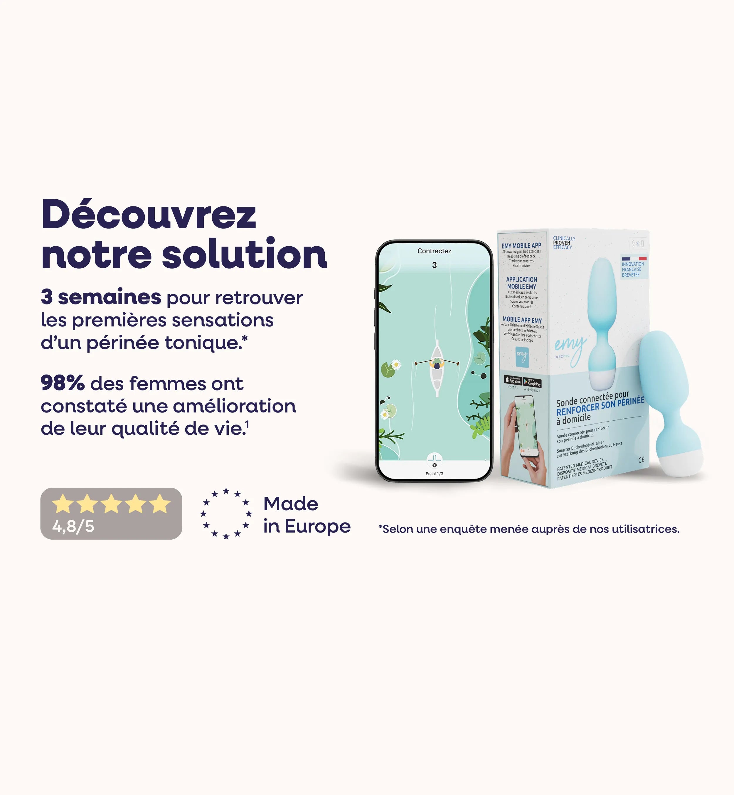 emy trainer rééducation du périnée à domicile